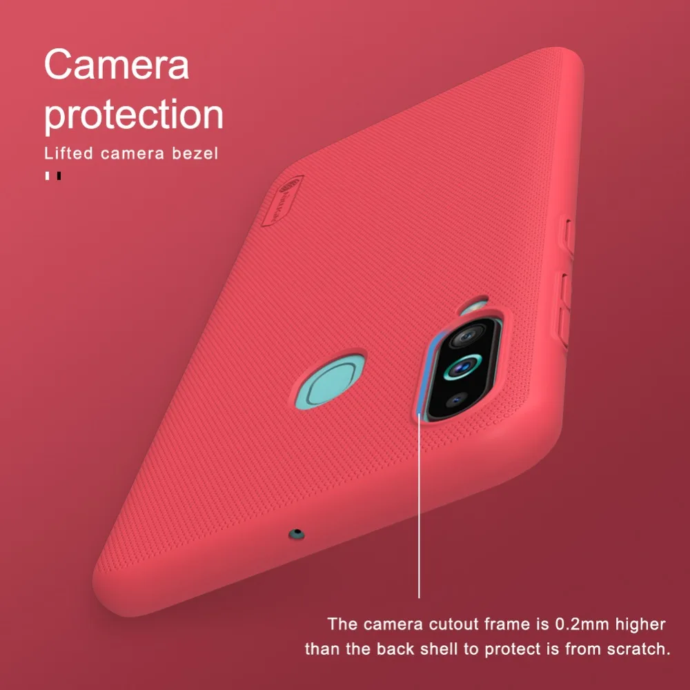 Чехол для samsung Galaxy A60 6 3 дюймов Nillkin матовый защитный жесткий чехол с держателем