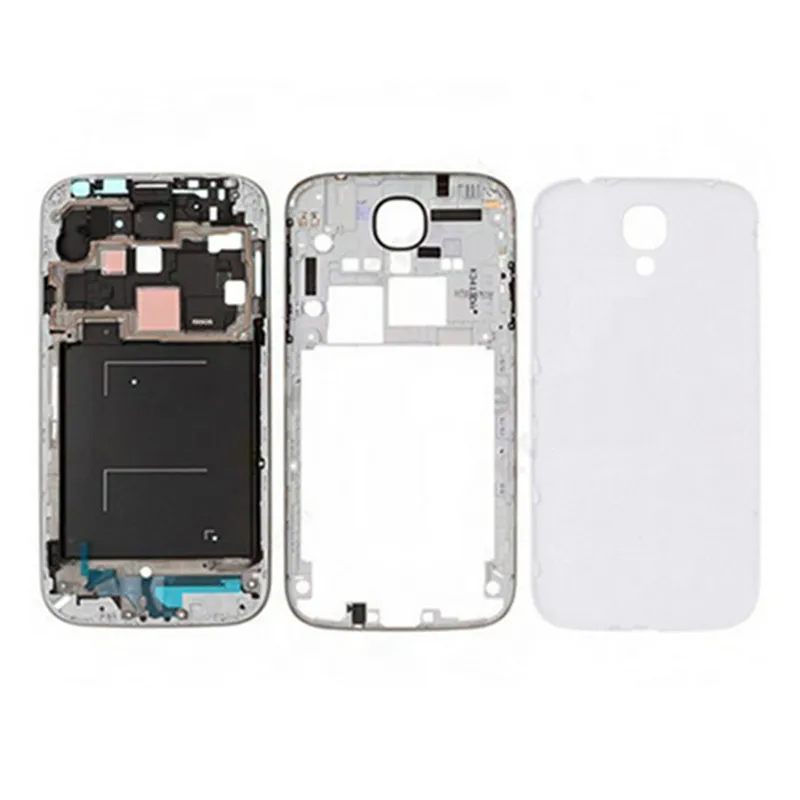 10 компл./лот полный корпус для Samsung Galaxy S4 i9500 i9506 i9505 i337 m919 Новая передняя рамка +