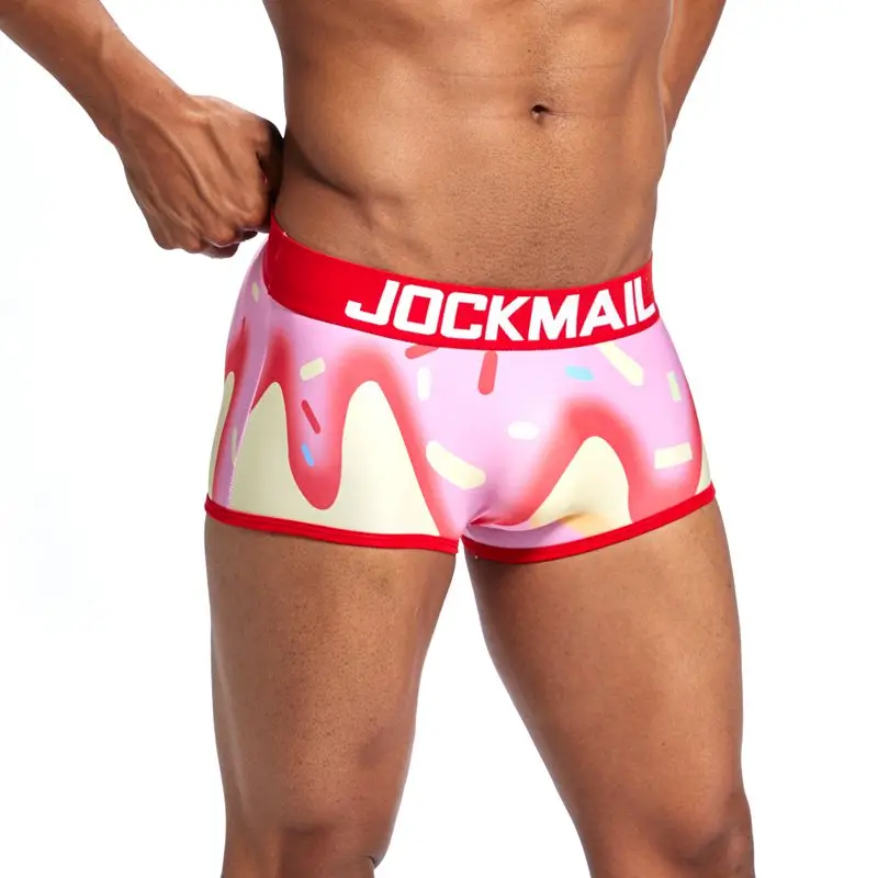 JOCKMAIL, фирменное Мужское нижнее белье, боксеры, сексуальные мужские трусы-боксеры, боксеры, calzoncillos hombre, боксеры cueca masculina, Гей Нижнее белье