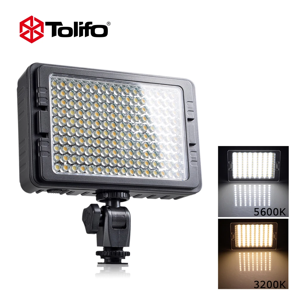 Tolifo PT 160b 160 светильник для видеокамеры двухцветная регулировка температуры