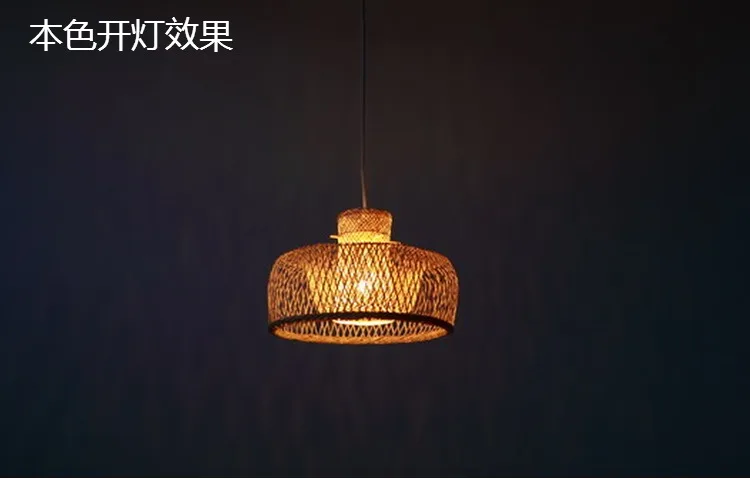 Бамбуковая плетеная шляпа из ротанга Miss Hat Shade подвесной светильник японский Азиатский деревенский винтажный висячая Потолочная люстра Plafon Lustre Avize