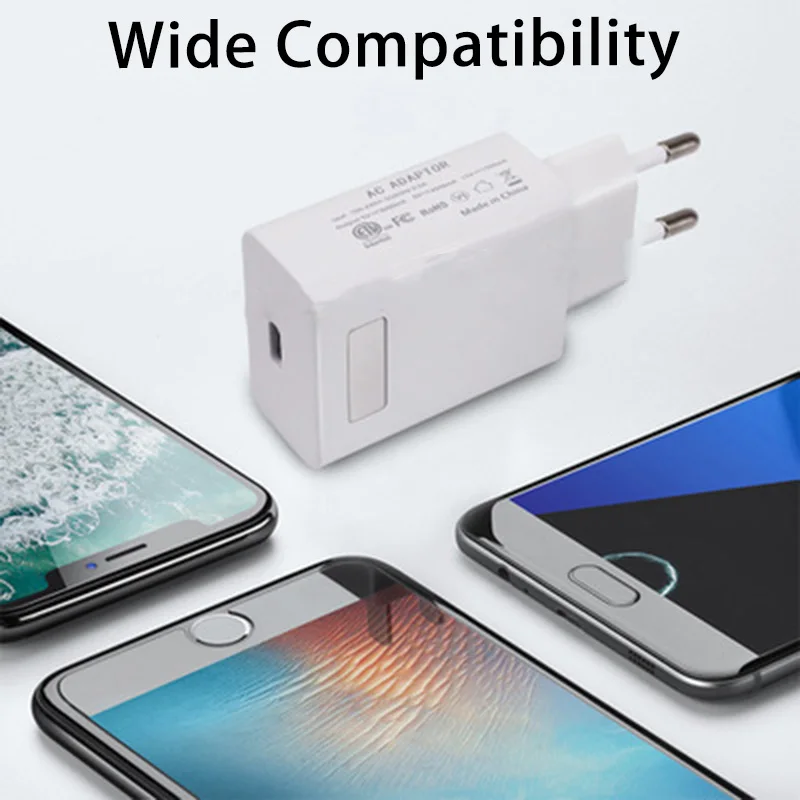 Быстрая зарядка 4 0 зарядное устройство 18 Вт type C USB QC зарядник PD для Xiaomi Redmi Note 7