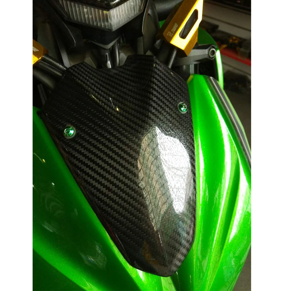 Углеродное волокно мотоциклетные фары обтекатель Крышка для Kawasaki Z1000 2014 2015