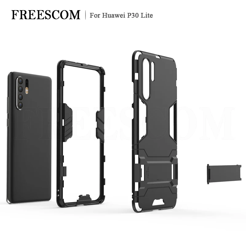 Чехол для Huawei P30 роскошный чехол-подставка с Железным человеком жесткий