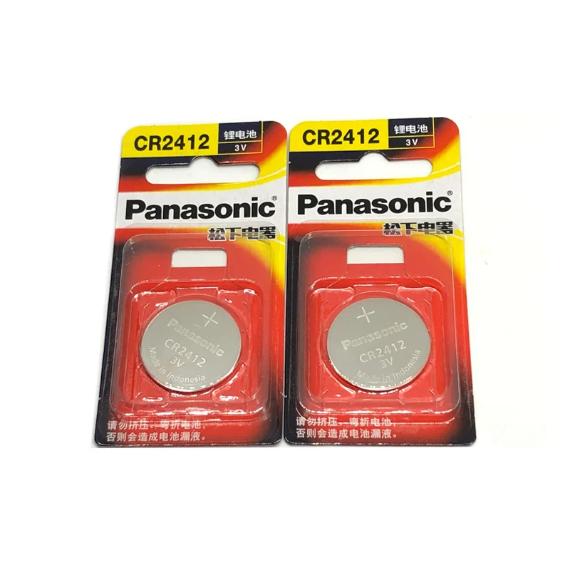 400 шт./лот новая версия Panasonic CR2412 CR 2412 3V литиевая Кнопка монета часы батарея брелок