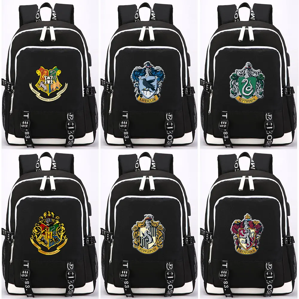 Magic Shool Slytherin Gryffindor наушники USB Jack для мальчиков и девочек школьная сумка женщин