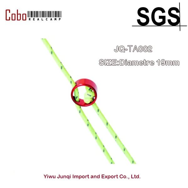 12pcs/lot Multi-functional ultalight round shape guyline adjuster aluminum wind cord tensioner | Tent Accessories