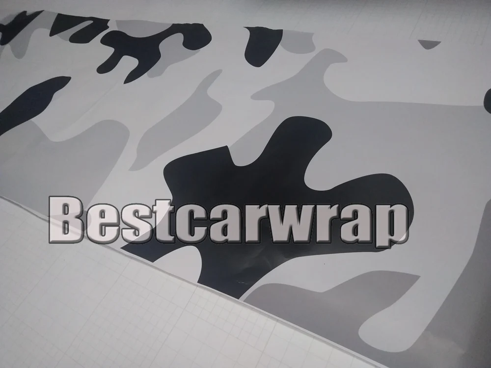 PROTWRAPS большая белая Снежная камуфляжная виниловая графическая наклейка для