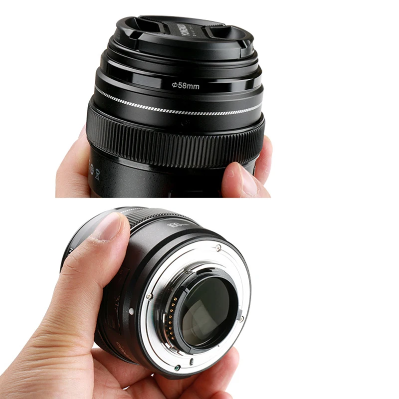Yongnuo 100mm F2 Camera Lens For Canon EOS Cameras YN100mm F2N Nikon D7200 D7100 Medium Telephoto Prime AF MF Lenses | Электроника
