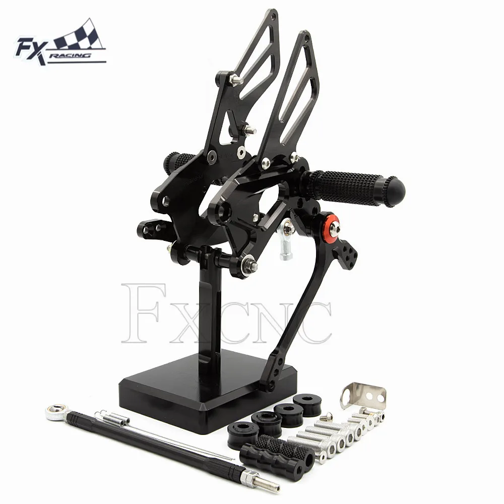 CNC Алюминий Регулируемый мотоцикл для отдыха комплект для ног подножки Rearset для Suzuki SV650 SV 650