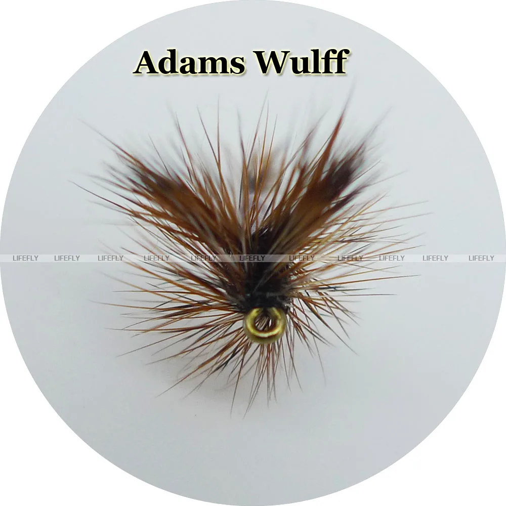 1 дюжина Сухих Мух Adams Wulff форель рыбалка нахлыстом|dry fly|fly fishingfly fly |
