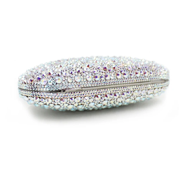 

Exclusive supply 100% pure handmade female party nightclub prom business silver clutch purse wedding Bridesmaids clutch wallets