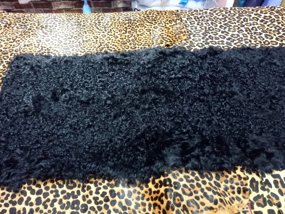 Овчины кёрли из натурального меха Plate 55*105 см для ковер/подушки/одежда/обувь