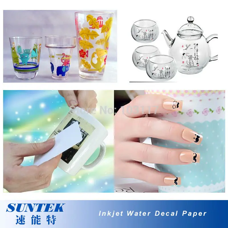 Прозрачная бумага для струйной печати (10 листов/партия) A4|10 sheets|decal transferdecal sheet |