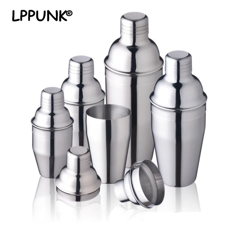 

New Arrival 4 Capacities Cocktail Shakers Stainless Steel 304 Cocktail Shakers High-End 250ml 350ml 550ml 750ml Shakers