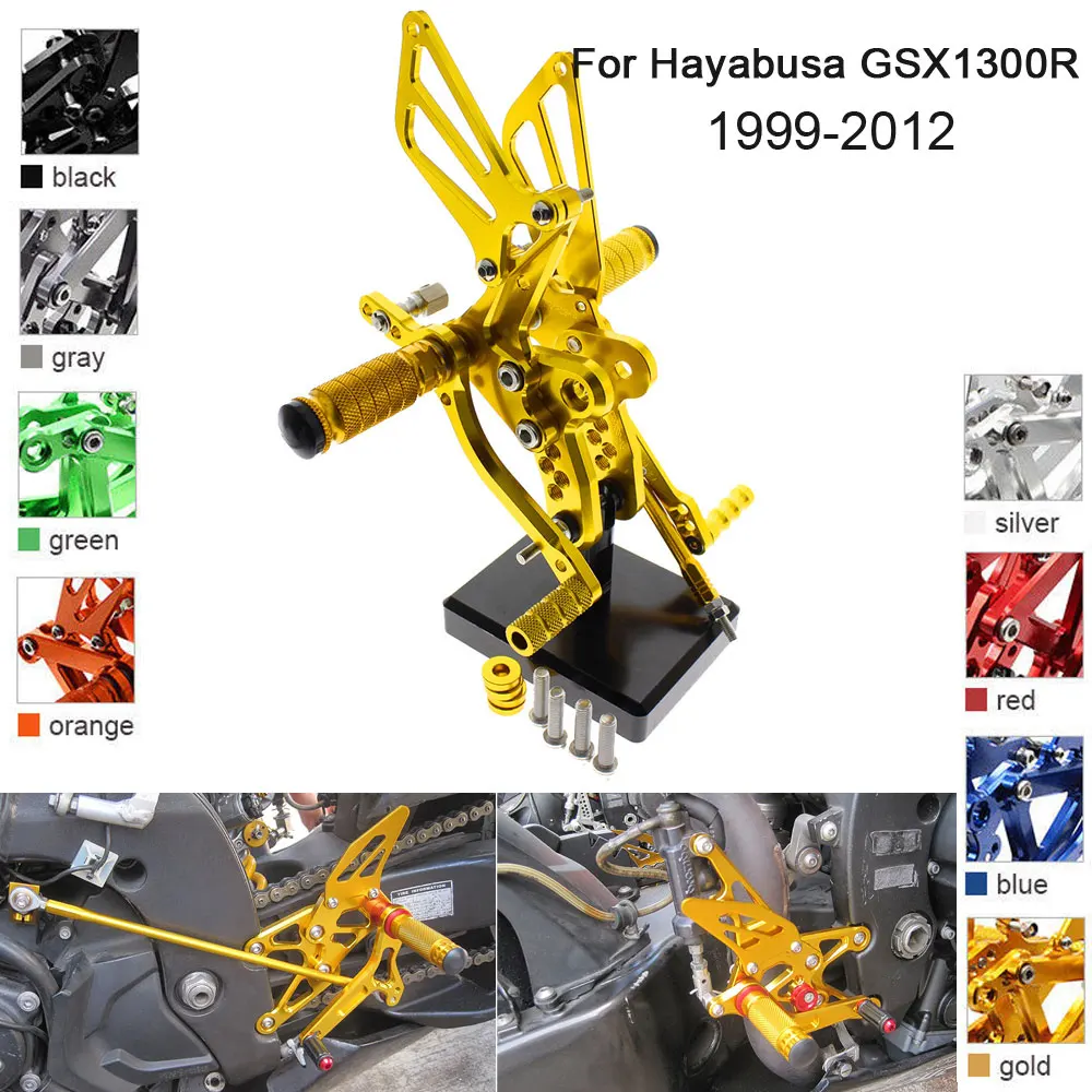 

Алюминиевая Регулируемая опора с ЧПУ для Suzuki Hayabusa GSX1300R, 2002 2003 2004 2005 2006 2007 2008 2009 2010 2011 2012