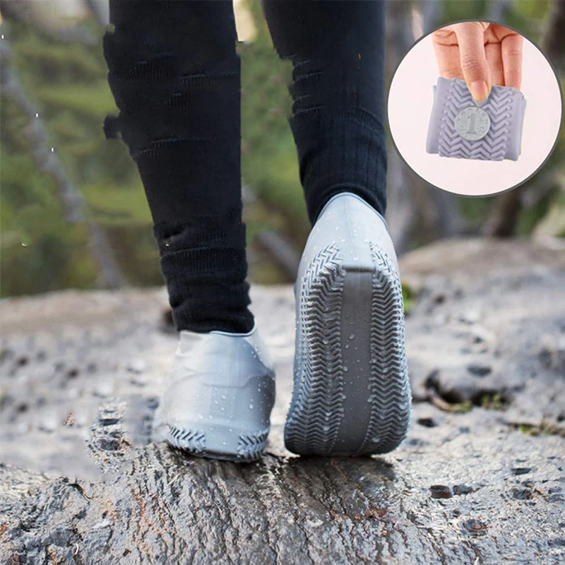 Водонепроницаемый чехол для обуви, силиконовые Нескользящие резиновые сапоги, практическая многоразовая обувь, эластичные протекторы для дождя, обувь для улицы