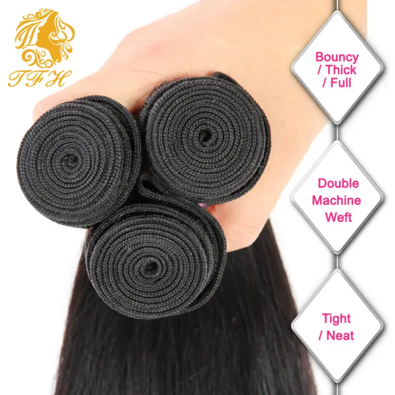 Brazilian Virgin Hair Straight 3 Bundles 8A Grade Unprocessed Human Weave |