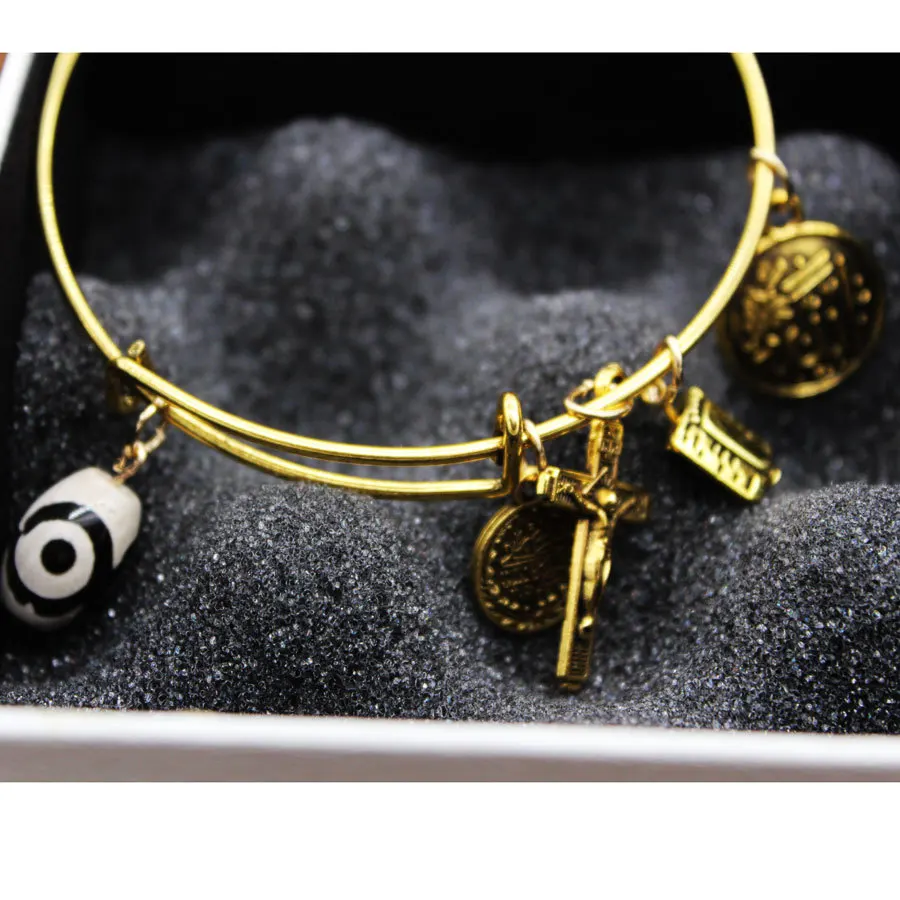 ALX00450 Новый Европейский Американский стиль Древний золотой крест натуральный