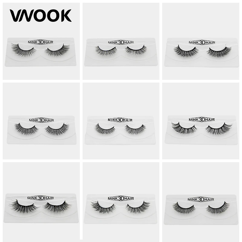 Wispy ресницы макияж 2018 3D норки накладные Handmadenatural Длинные Накладные удлинители