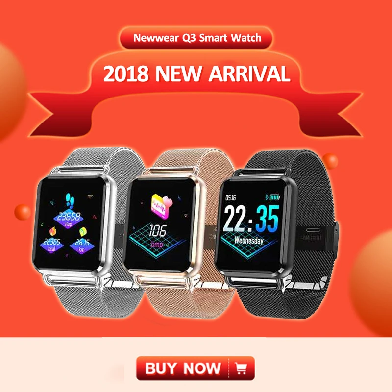 [В наличии] Newwear Q3 Smartwatch Для мужчин женщин динамический дисплей для | Отзывы и видеообзор