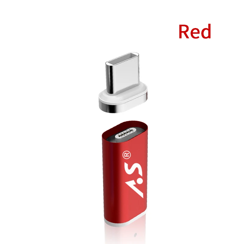 Red Kit А. S USB-C кабель для TypeC Магнитный адаптер для Macbook samsung S9 huawei mate 20 Pro OnePlus 6 кабель передачи данных для быстрой зарядки разъем - Цвет: Red Kit