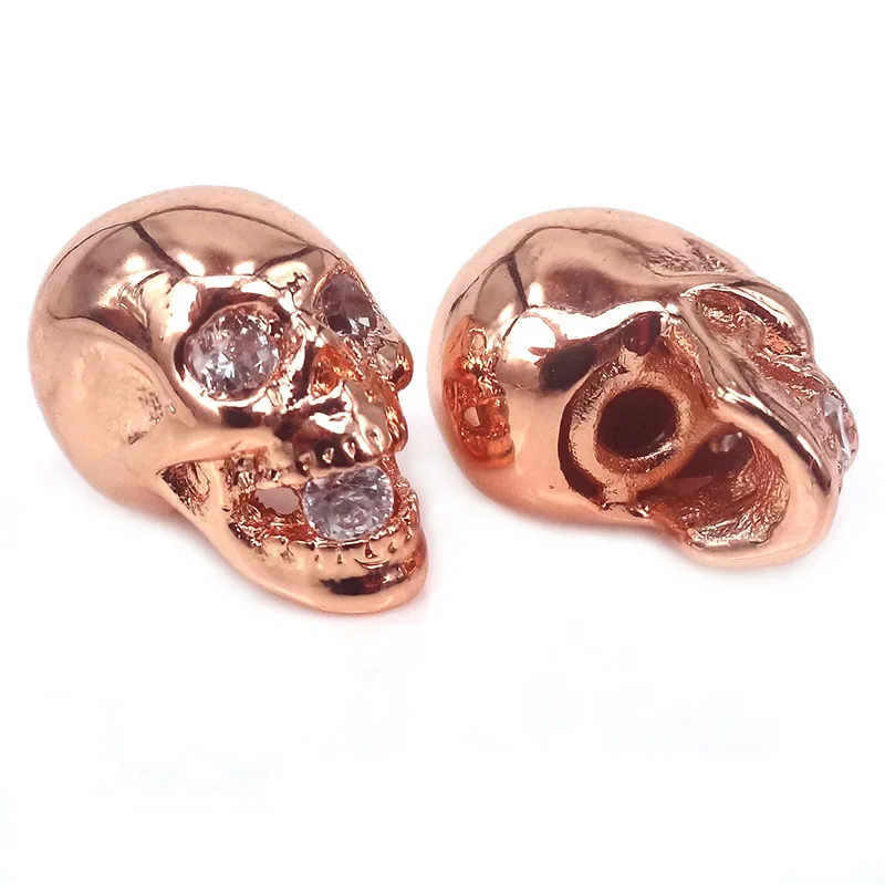 10 шт. металлические бусины золотого/серебряного/черного/розового золота с