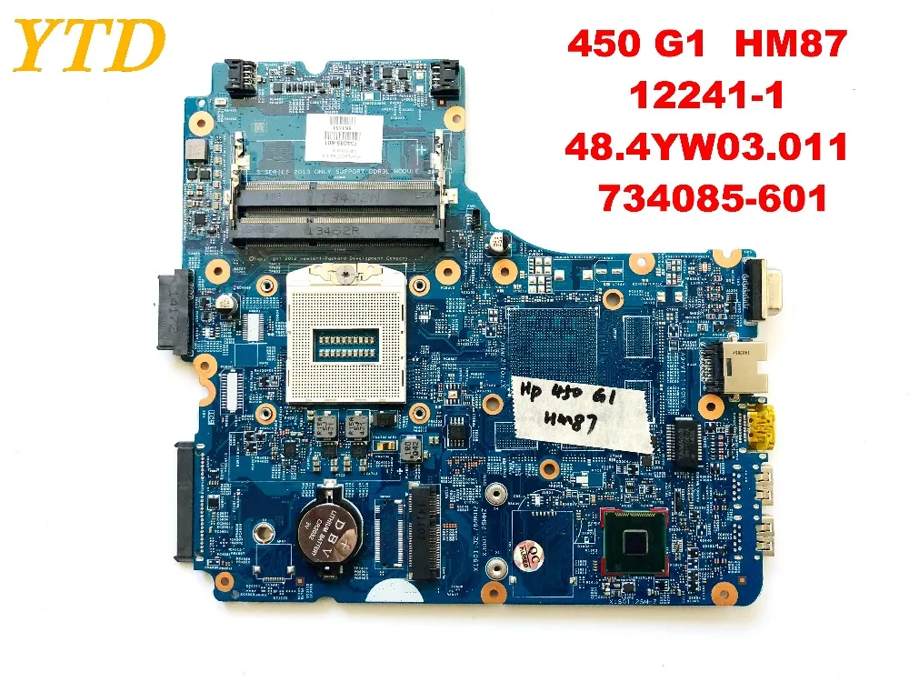 Оригинальная материнская плата для ноутбука HP 450 G1 HM87 12241 1 48 4yw03. 011 734085 601