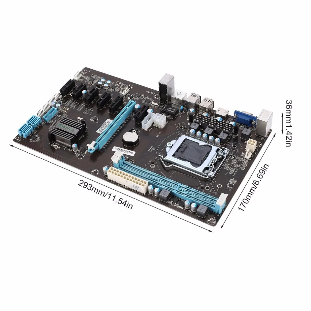 Стабильная версия PCI Express 1x до 16x Riser 6 GPU майнинговая материнская плата 6 шт. PCI-E удлинитель Riser Card для BTC Eth Rig эфириум