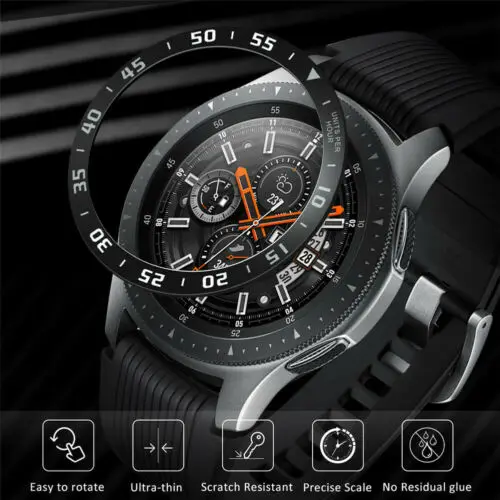 Анти царапины металлический ободок кольцо клейкая крышка для Samsung Gear S3 frontier 42/46 мм