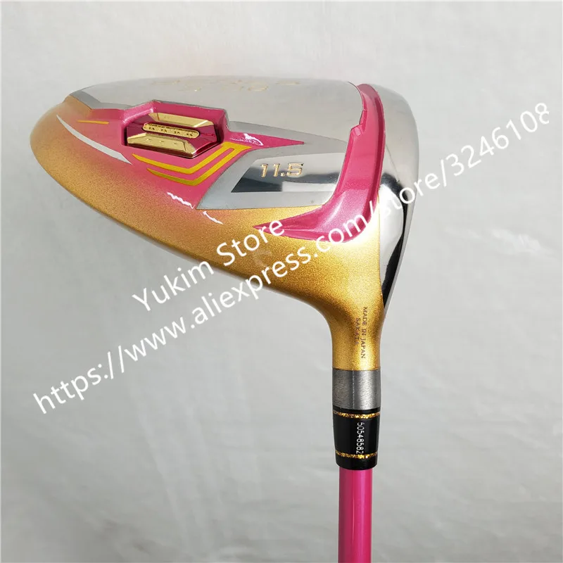 New Women Golf clubs HONMA S-06 4 Star Gold color Golf driver 11.5 loft Graphite L flex driver Clubs Free shipping