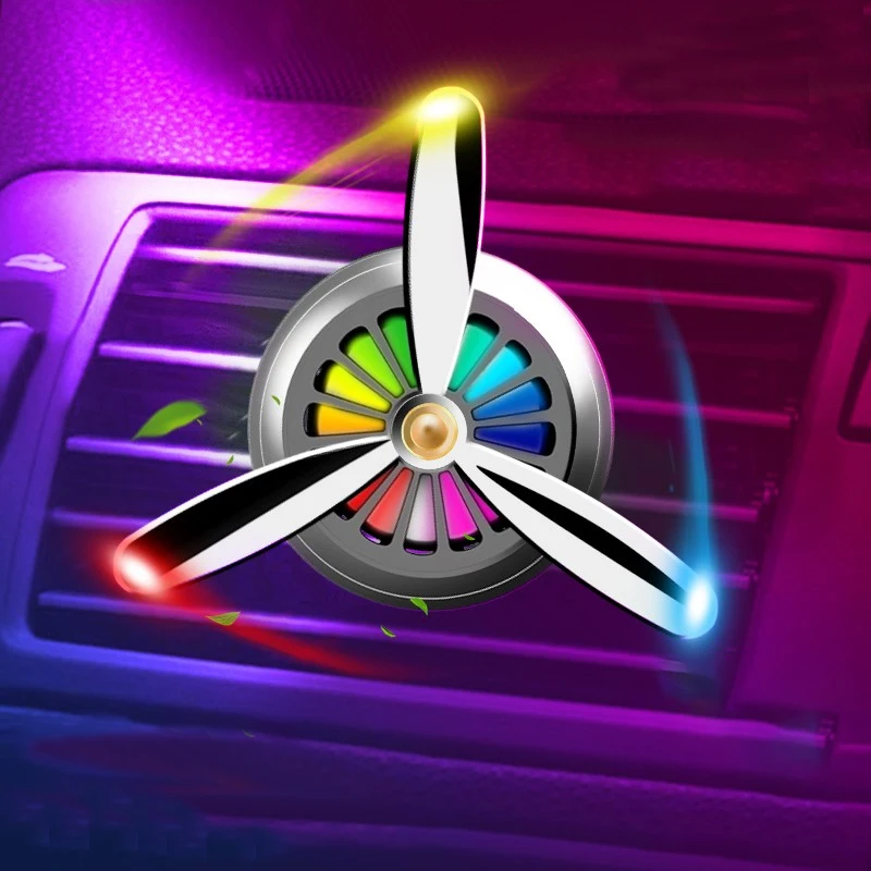 Автомобильный освежитель воздуха светодиодный мини зажим для ароматерапии