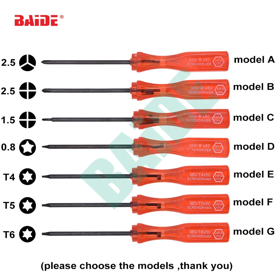 Красный 360 отвертка Tri Wing 2 5 Y 0 Phillips PH00 1 Pentalobe P5 Star Torx T4 T5 T6 Triwing ключ 1000 шт./лот| |