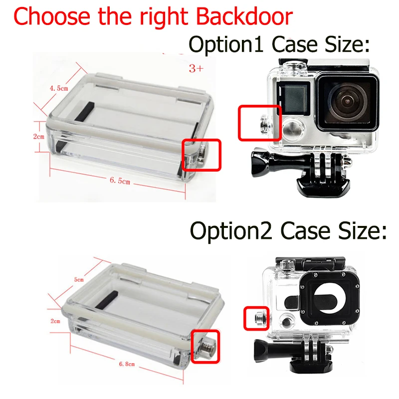 Для спортивной экшн камеры Go Pro аксессуары с каркасом и Backdoor сенсорный Дисплей