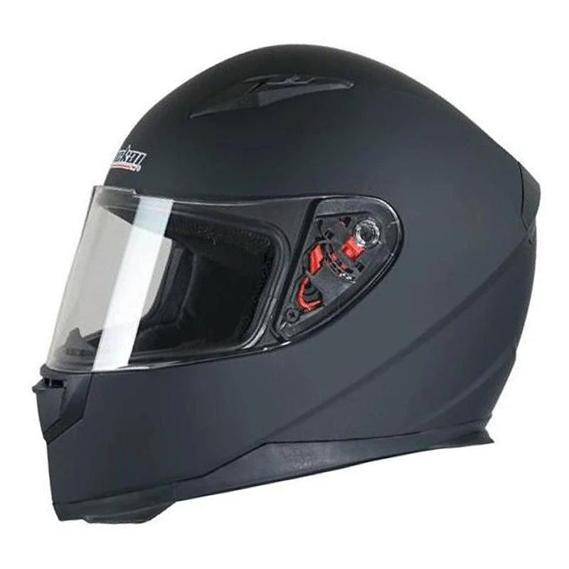 Анфас Мотоциклетный шлем со съемными зима шеи шарф Quick Release матовый черный 4 colores M