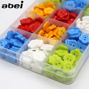 100 шт.лот, разноцветные Мультяшные Цветочные пуговицы для детской одежды, пуговицы для шитья, аксессуары ручной работы, украшения для скрапбукинга