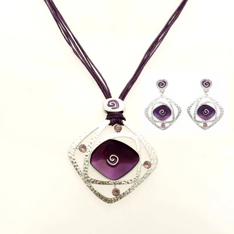 Комплект украшений из колье и серёг эмали|enamel jewelry set|necklace and earringsnecklace earring set |