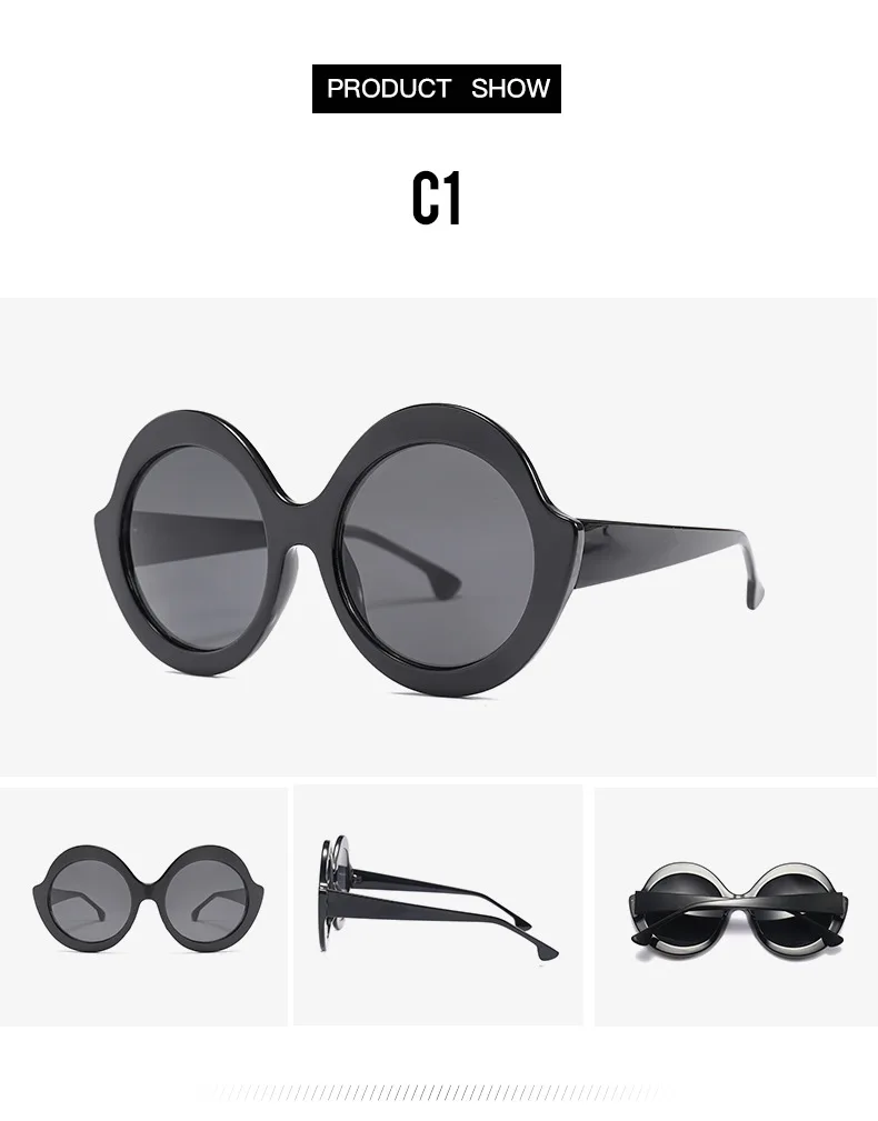 HBK унисекс негабаритные солнцезащитные очки Modis круглые Oculos De Sol Ретро Feminino роскошные женские брендовые дизайнерские солнцезащитные очки UV400