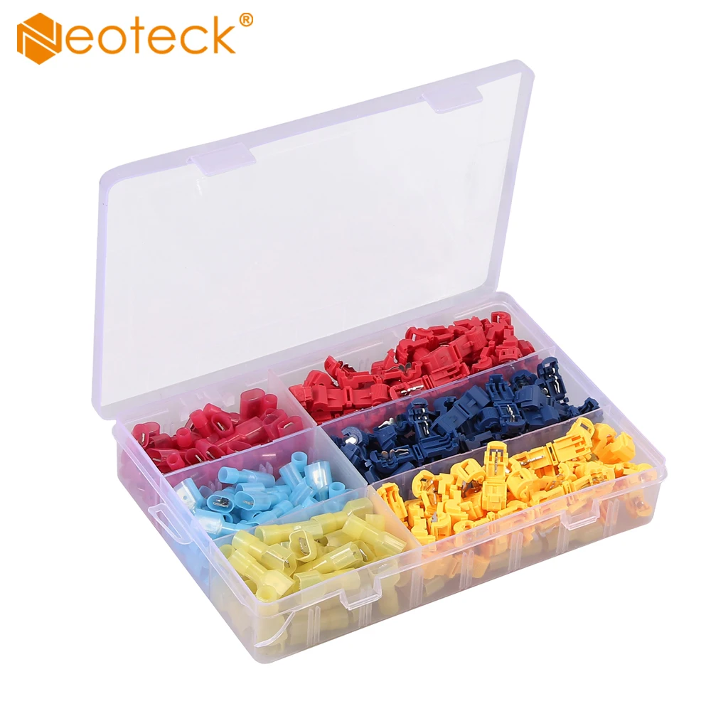 

Neoteck 240pcs Scotch Lock Wire Connectors T Tap Connector Splice Terminals Scotchlock Insulated Wire Quick Splice Terminal