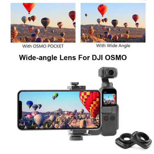 Широкоугольный объектив для DJI Osmo Pocket Gimbal ULANZI OP 5 0 65 X профессиональные