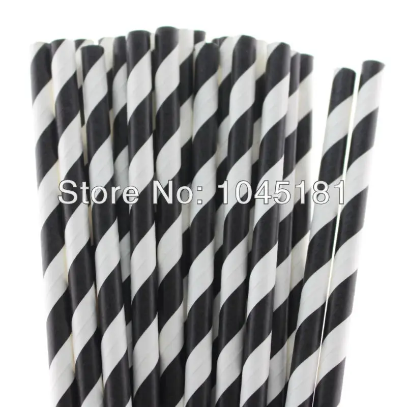 Шеврон Полосатый горошек бумаги соломинки-черный или оранжевый Хэллоуин