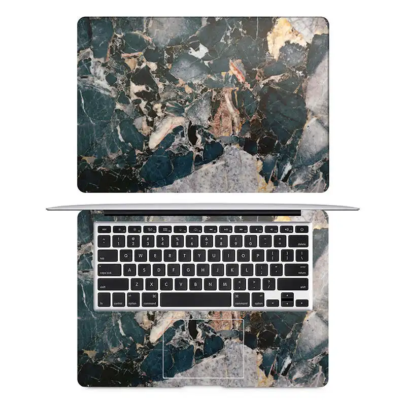 Смешанная мраморная текстура наклейка для ноутбука Apple Macbook Air Pro retina 11 12 13 15,6 дюймов Поверхность книга Mac ноутбук Полное покрытие кожа - Цвет: AC side