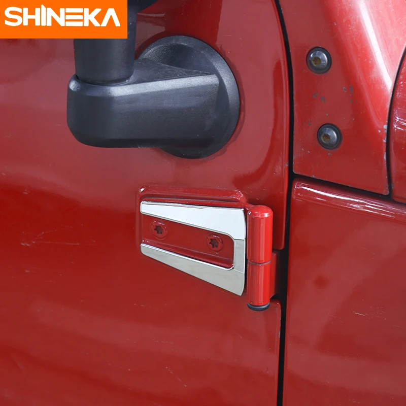 SHINEKA 4 двери дверные петли для автомобиля защитная накладка Jeep Wrangler JK