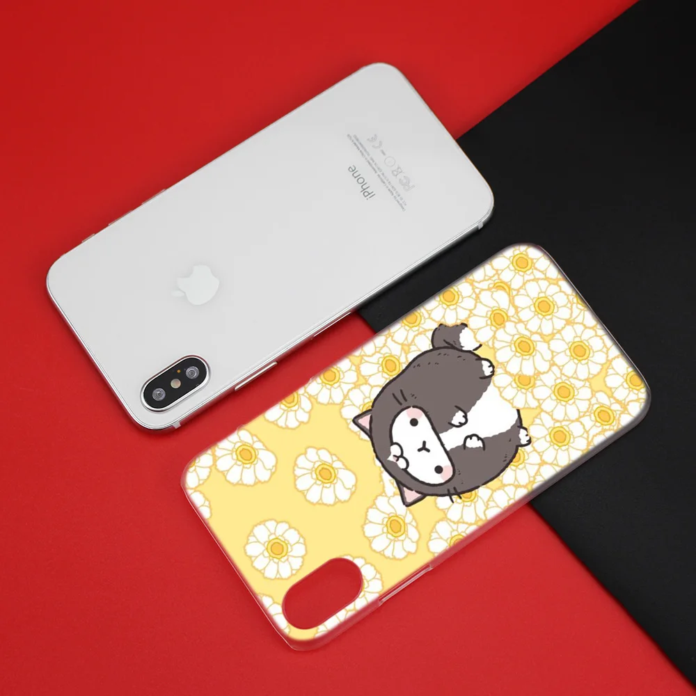 Чехол для сотового телефона Прозрачный Жесткий ПК для iPhone XS Max XR 7 8 6 6s Plus X 5 5S SE 5C 4 4s kawaii чай с Molang Cupcake