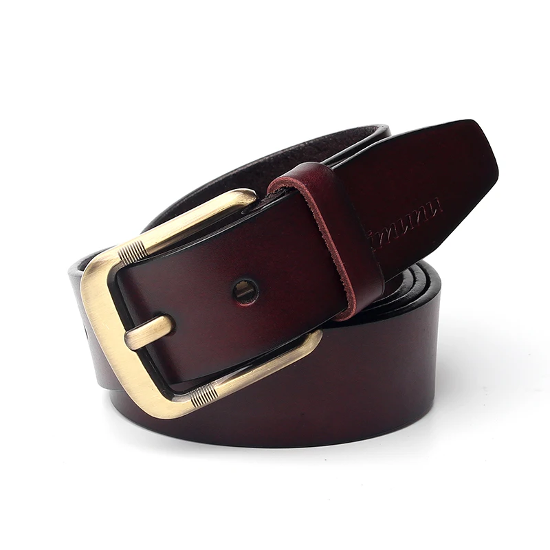 Розничная продажа 100% воловья кожа ремень из натуральной кожи винтажные ремни с
