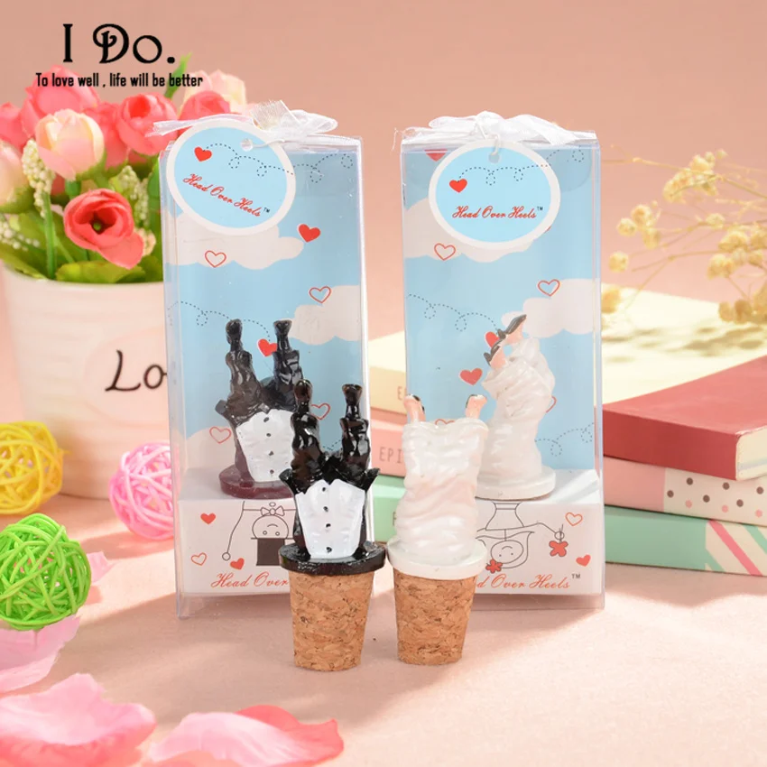 Бесплатная доставка переворачиваемая пробка для бутылки жениха и невесты