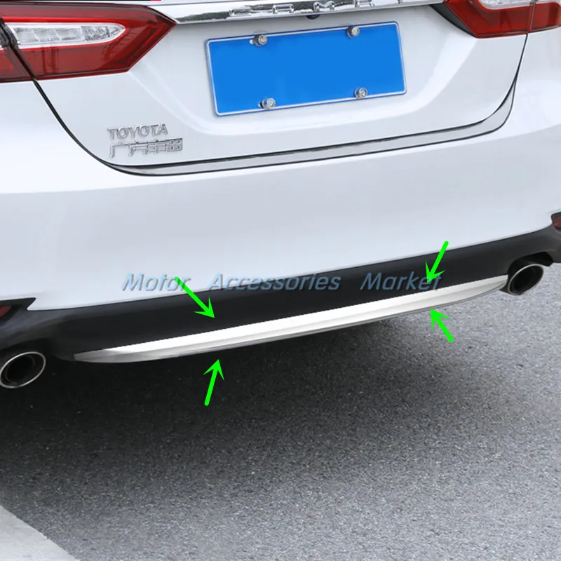 Новый хромированный чехол на задний бампер нижняя Накладка для TOYOTA Camry 2018 2019 2020 |