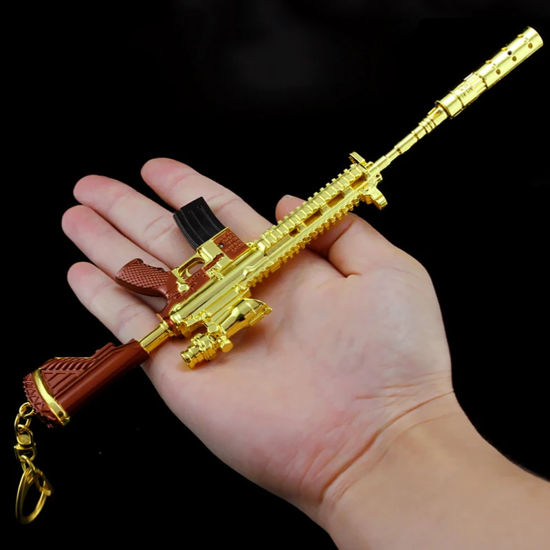 1 шт. мультфильм издание 20 5 см золотой M416 цинковый сплав пистолет игрушка модель