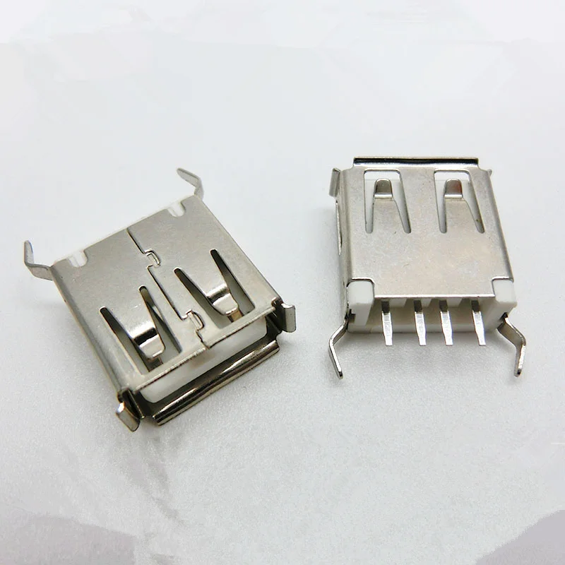 10 шт./лот горячая распродажа USB 2 0 4 контакта 13 7 мм гнездовой разъем типа A полоса