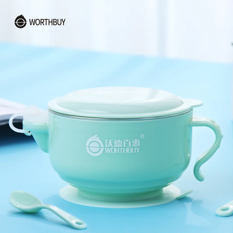 WORTHBUY Творческий детская плошка для супа кухня 304 нержавеющая сталь кормление